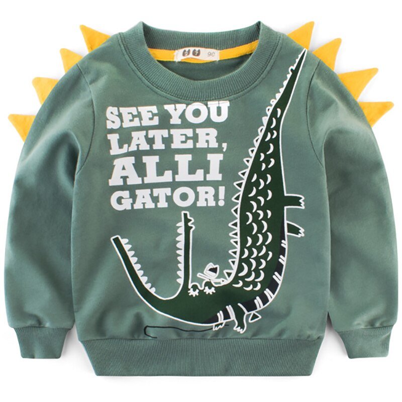 Sweatshirt with alligator ( See you later alligator)